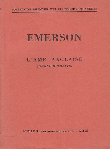 L'ame anglaise. (English traits).
