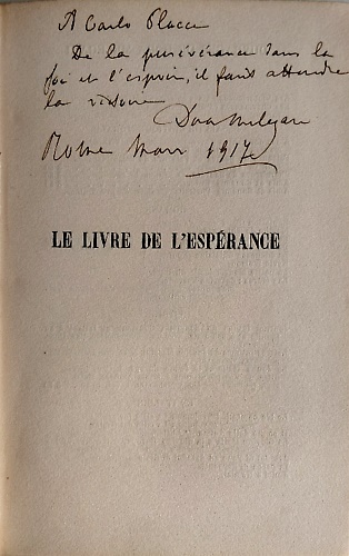 Le livre de l' esperance.