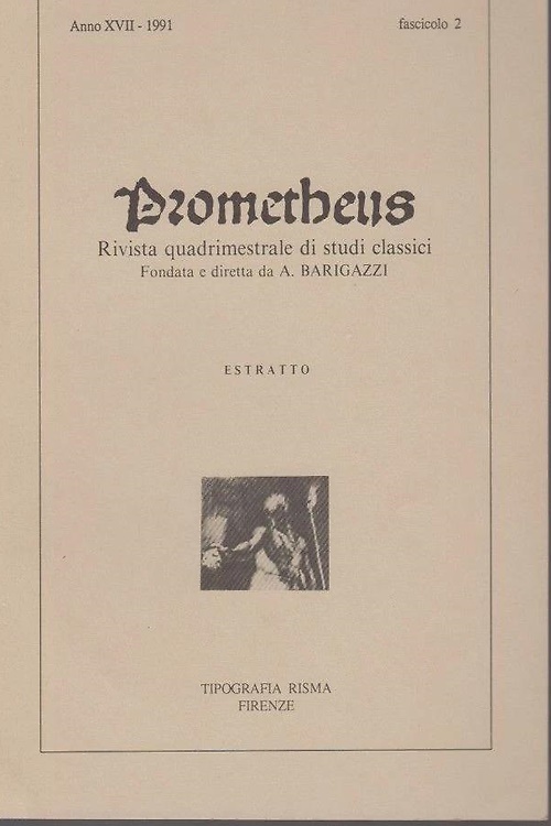 Promotheus. Fascicolo 2, Anno XVII, 1991.