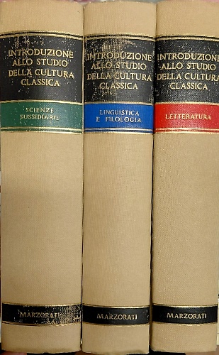 Introduzione allo studio della cultura classica.