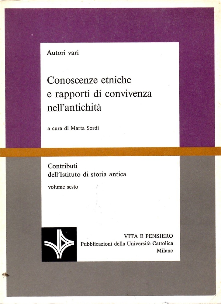 9788834303238-Conoscenze etniche e rapporto di convivenza nell'antichità.