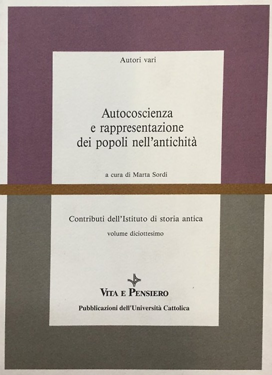9788834303511-Autocoscienza e rappresentazione dei popoli nell'antichità.