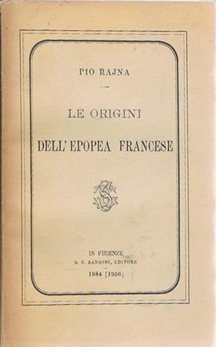 Le Origini dell'epopea francese.