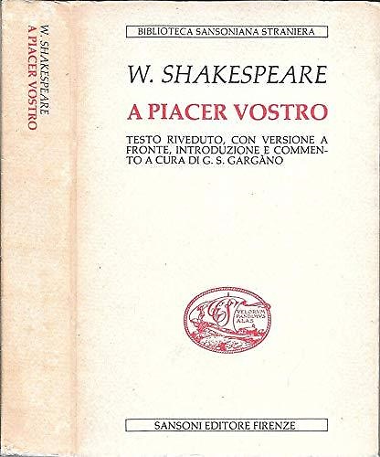 A piacer vostro.