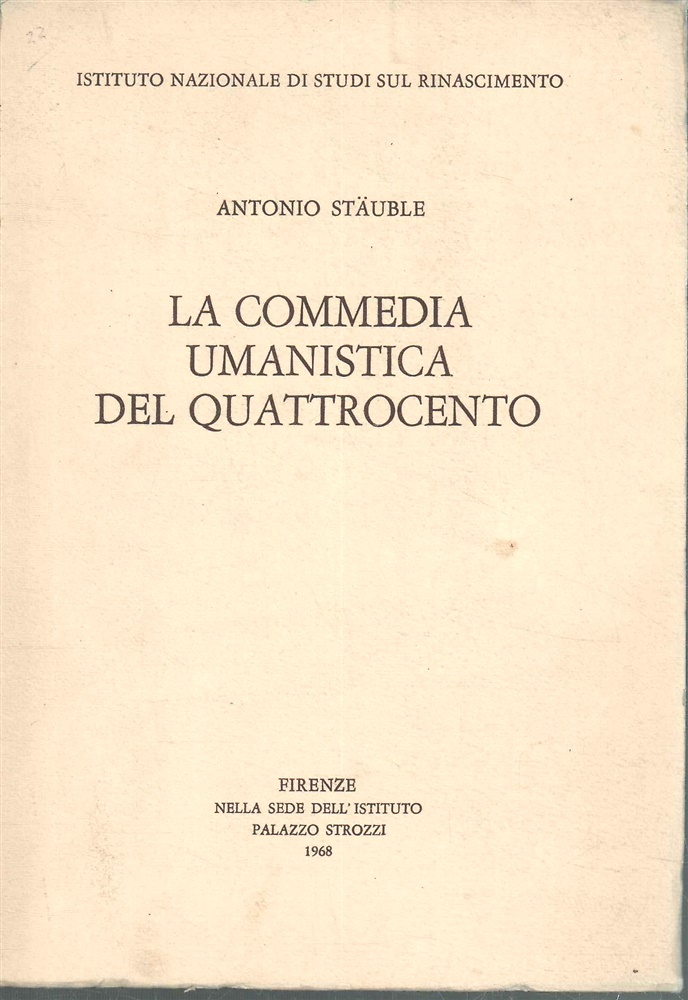 9788822208330-La commedia umanistica del Quattrocento.