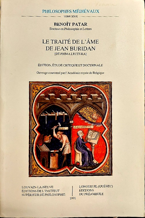 9789068313697-Benoît Patar, Le Traité de l'âme de Jean Buridan [de prima lectura].