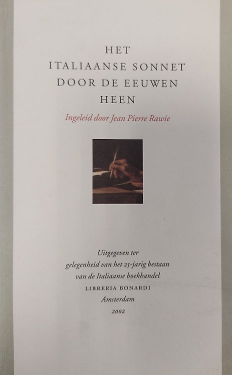 Het italiaanse sonnet door de eeuwen heen.