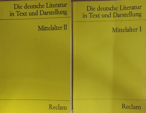 Die deutsche Literatur. Ein Abriss in Text und Darstellung. Mittelalter I,II.