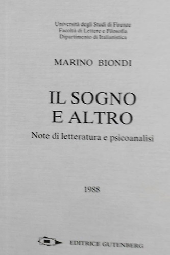 Il sogno e l'altro.
