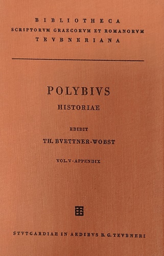 Historiae. Vol. V.  Appendix. Indices et Historiarum Conspectus.