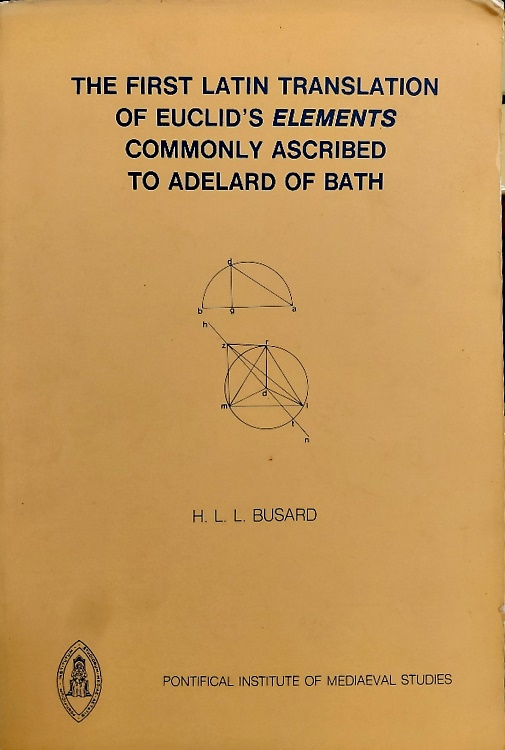 9780888440648-The first latin translation of Euclid's Elements commonly ascribed to Adelard of