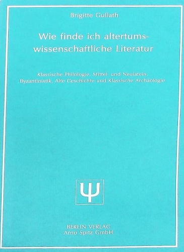 Wie finde ich altertumswissenschaftliche Literatur.