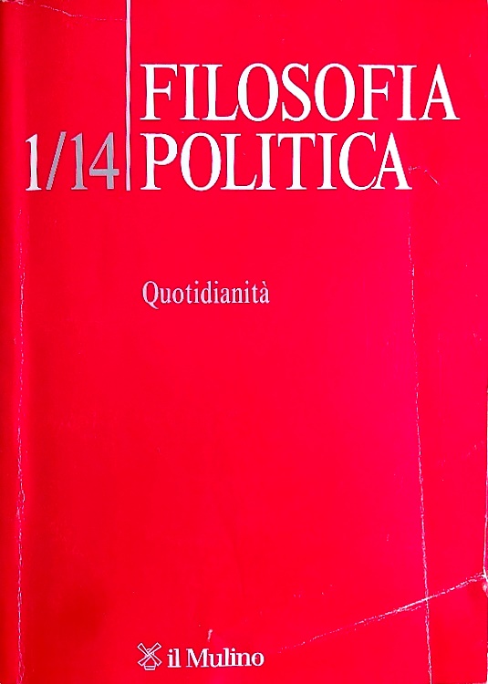 9788815249319-Filosofia politica. 1/14. Quotidianità.