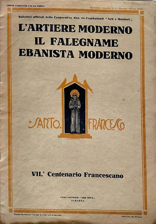 L'artiere moderno. Il falegname ebanista moderno.