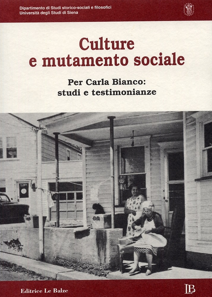9788887187595-Culture e Mutamento Sociale. Per Carla Bianco. Studi e Testimonianze.