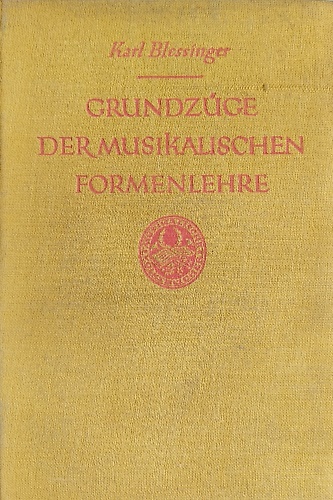 Grundzüge der musikalischen Formenlehre.