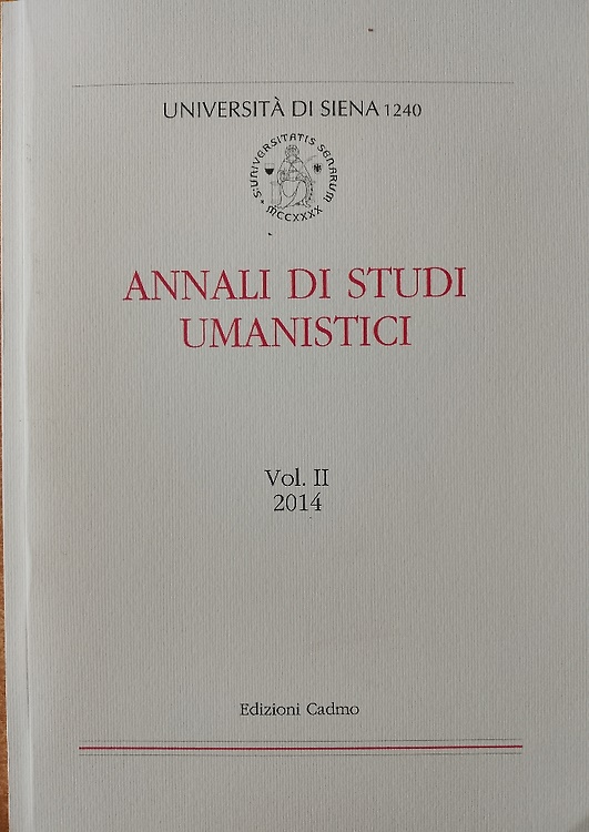 Annali di Studi Umanistici dell'Università di Siena, Volume II 2014