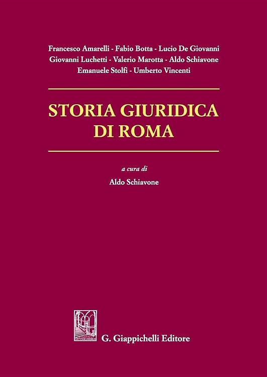 9788892104334-Storia Giuridica di Roma.