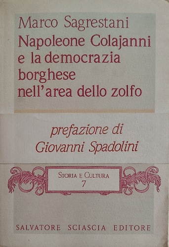 Napoleone Colajanni e la democrazia borghese nell'area dello zolfo : egemonia no
