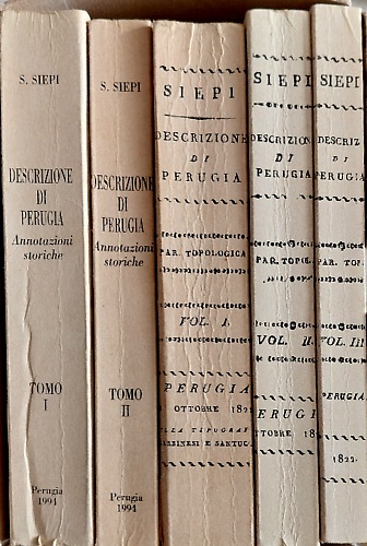 Descrizione Topologica- istorica della città di Perugia.