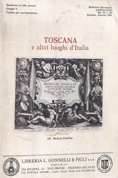 Toscana e altri luoghi d'Italia.