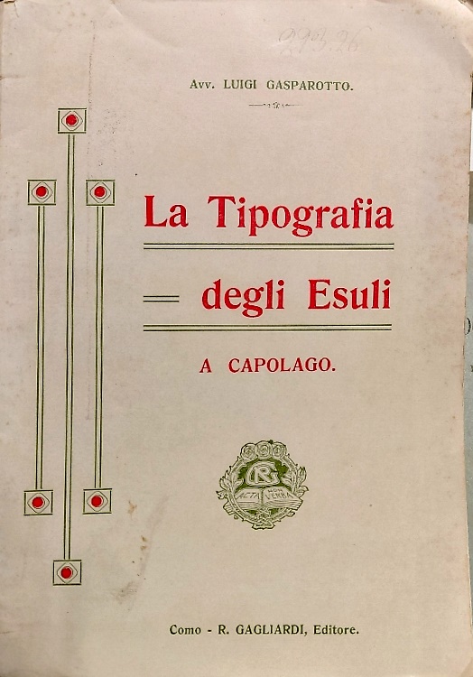La tipografia degli esuli a Capolago.