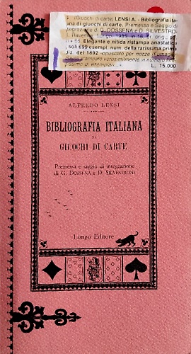 Bibliografia italiana di Giuochi di Carte.