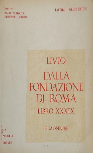 Dalla fondazione di Roma. Libro XXXIX.