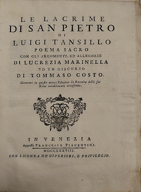 Le Lacrime di San Pietro. Poema sacro.
