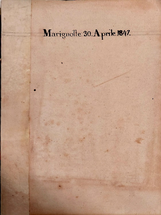 Fattoria di Marignolle 30 Aprile 1847.