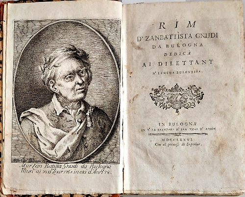 Rìm d'Zanbattìsta Gnudi da Bulogna dedicà ai dilettant d'lengua bulgneisa.