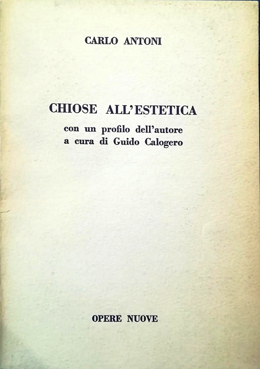 Chiose all'estetica.