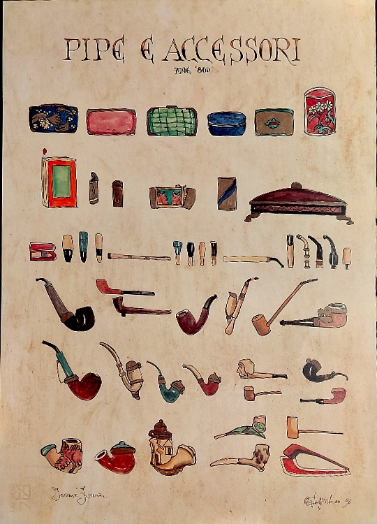 Pipe e acessori fine '800.