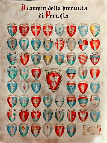 I comuni della provincia di Perugia.