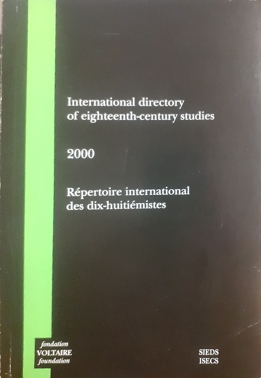 9780729406314-International directory of eighteenth century studies