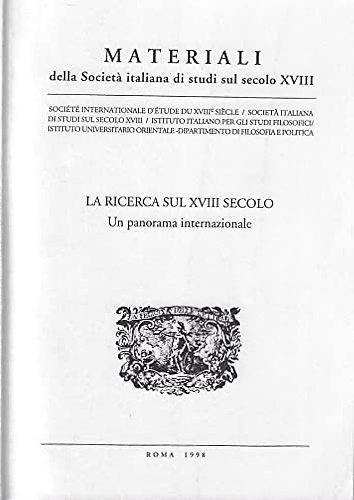 La ricerca sul XVIII secolo.
