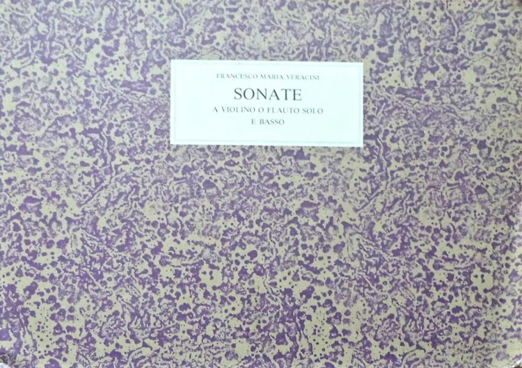 Sonate a violino solo e basso. Opera prima.
