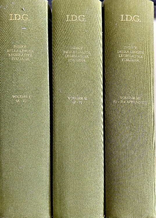 Indice della lingua legislativa italiana.