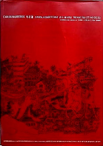 9789728295189-O Poeta, a Cidade e o Mar, por Carlos Marreiros, Livro em Capa Dura Vermelha com