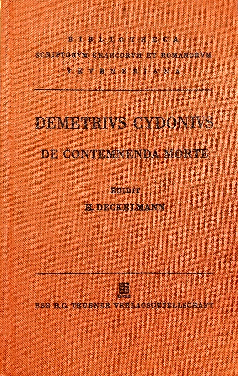De Contemnenda morte. Oratio.