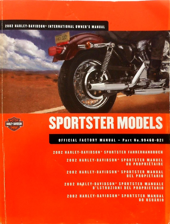 Harley Davidson 2002. International Owner's manual. Official factory manual part