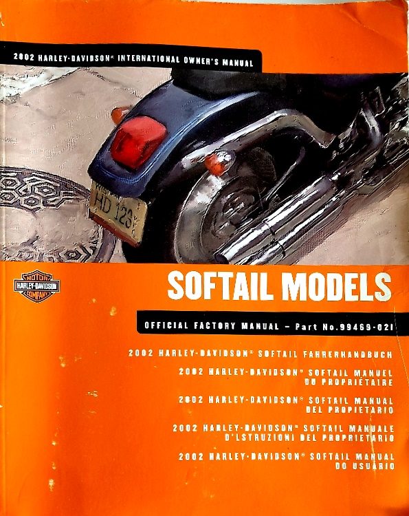 Softail Models. Harley Davidson 2002. International Owner's manual. Official fac