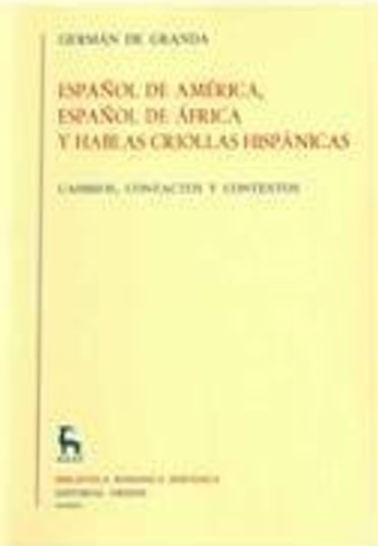 9788424916411-Español de america, español de africa y hablas criollas hispanicas. Cambios, con