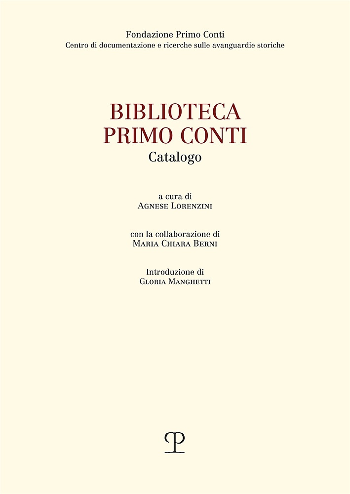 9788859624950-Biblioteca Primo Conti. Catalogo.