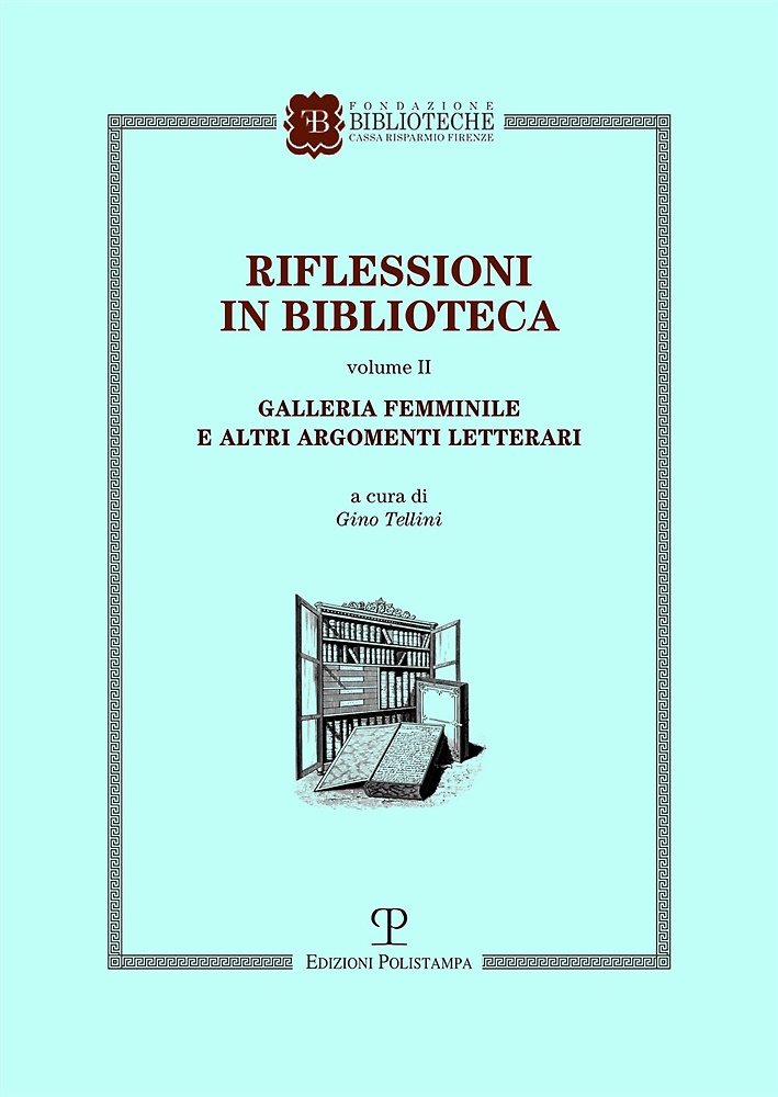 9788859624554-Riflessioni in biblioteca. Vol. 2. Galleria femminile e altri argomenti letterar