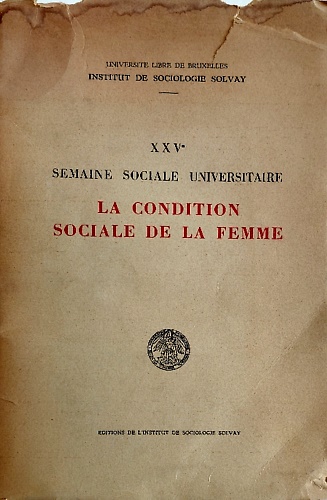 La condition sociale de la femme.