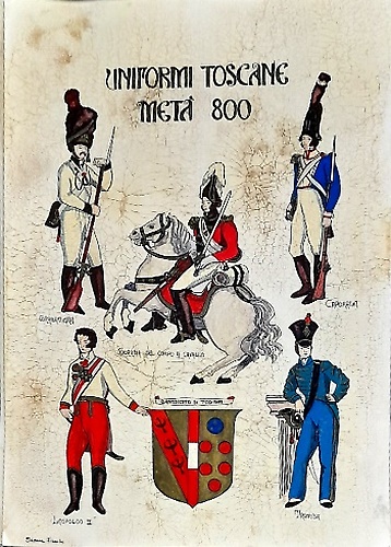 Uniformi Toscane metà 800.
