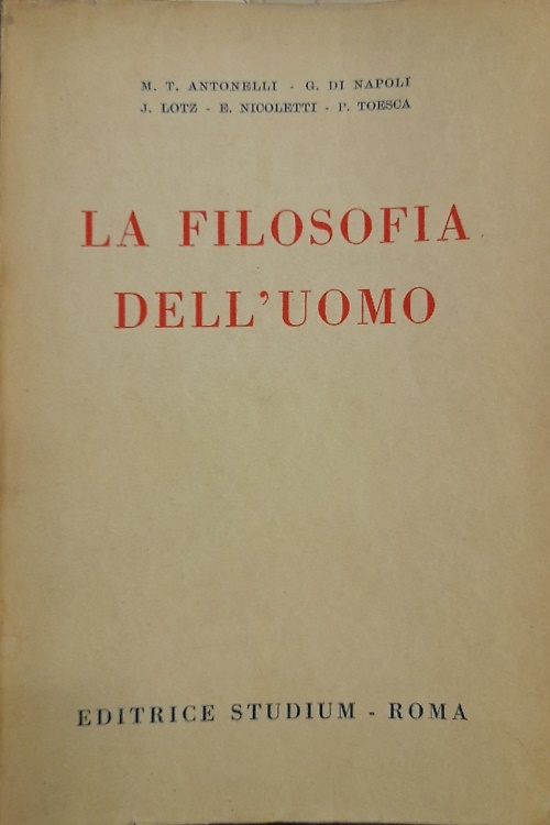 La filosofia dell'uomo.