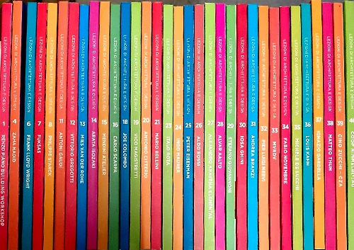 Lezioni di Architettura e Design. Lotto di 33 volumi sui 40 usciti.