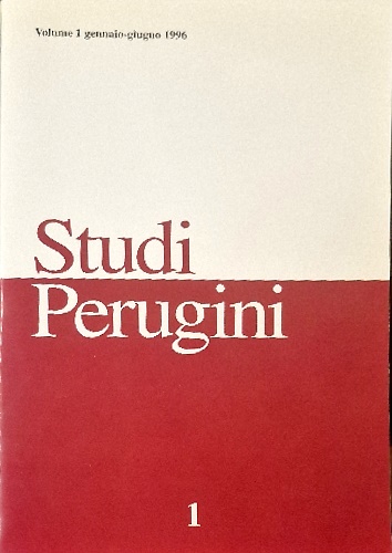 Studi Perugini. Rassegna semestrale di scienze politiche e sociali. Volume 1. Ge
